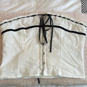 Strapless corset top